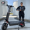 Gaea S4 Folding Electric Scooter 6000W Dual Motor, 13" Road Tires, Max Load 400kg, 60v43ah with Seat for Adult