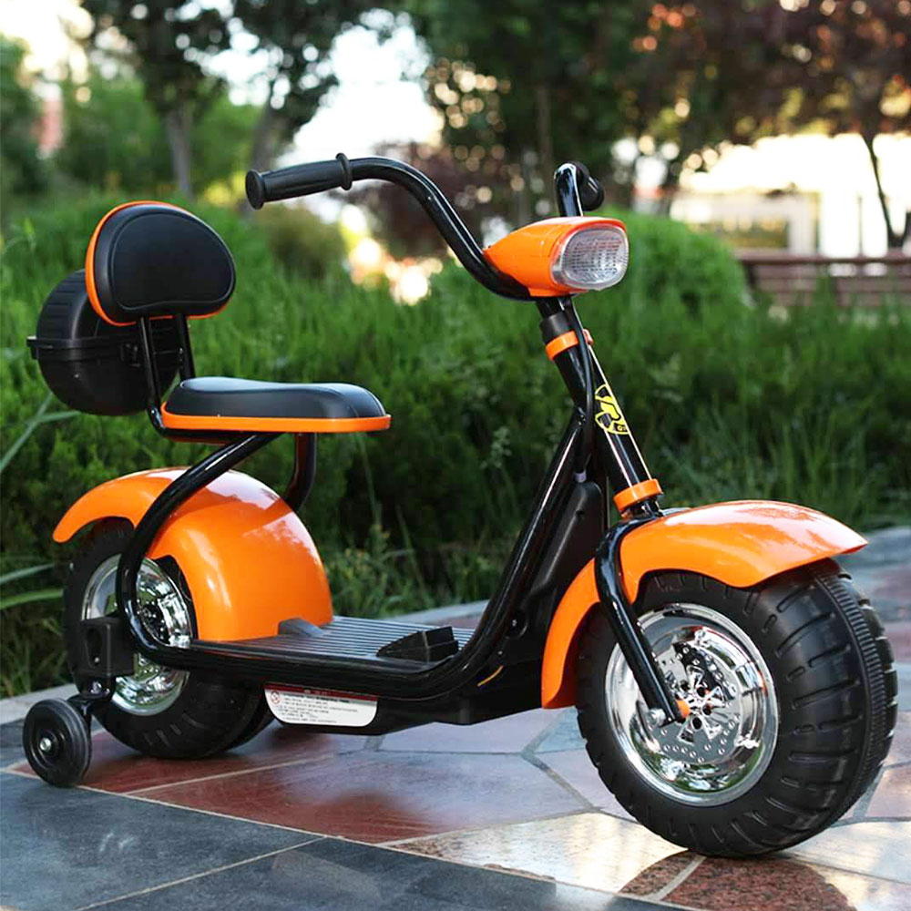 2020 New Baby Electric Scooter 2 Wheels With Music USB port Kids Harley Citycoco