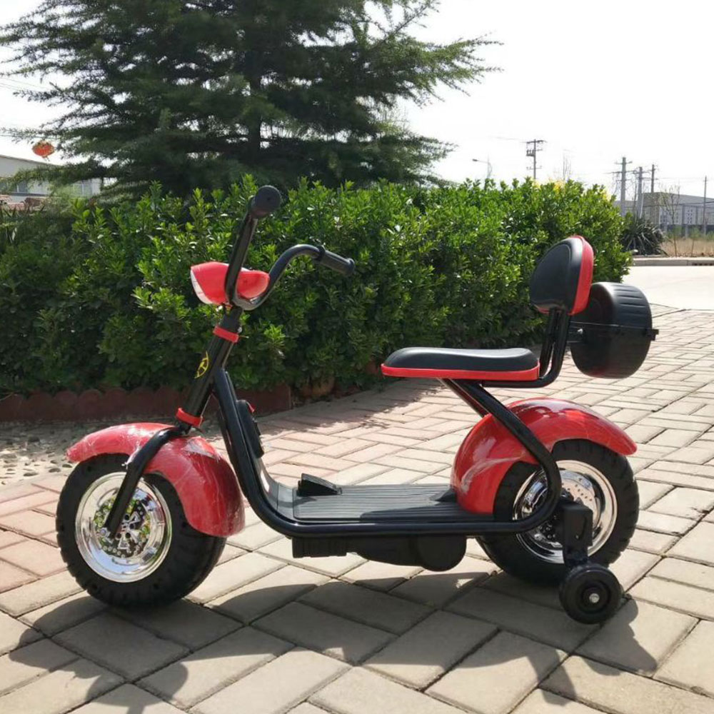 2020 New Baby Electric Scooter 2 Wheels With Music USB port Kids Harley