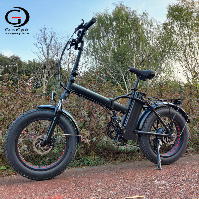 Folding Fat Tire Electric Bike, 500W/750W Brushless Motor, Dual Disc Brake, 15Ah Battery, Shimano 7 Spees | Electric Bike Manufacturer | GaeaCycle