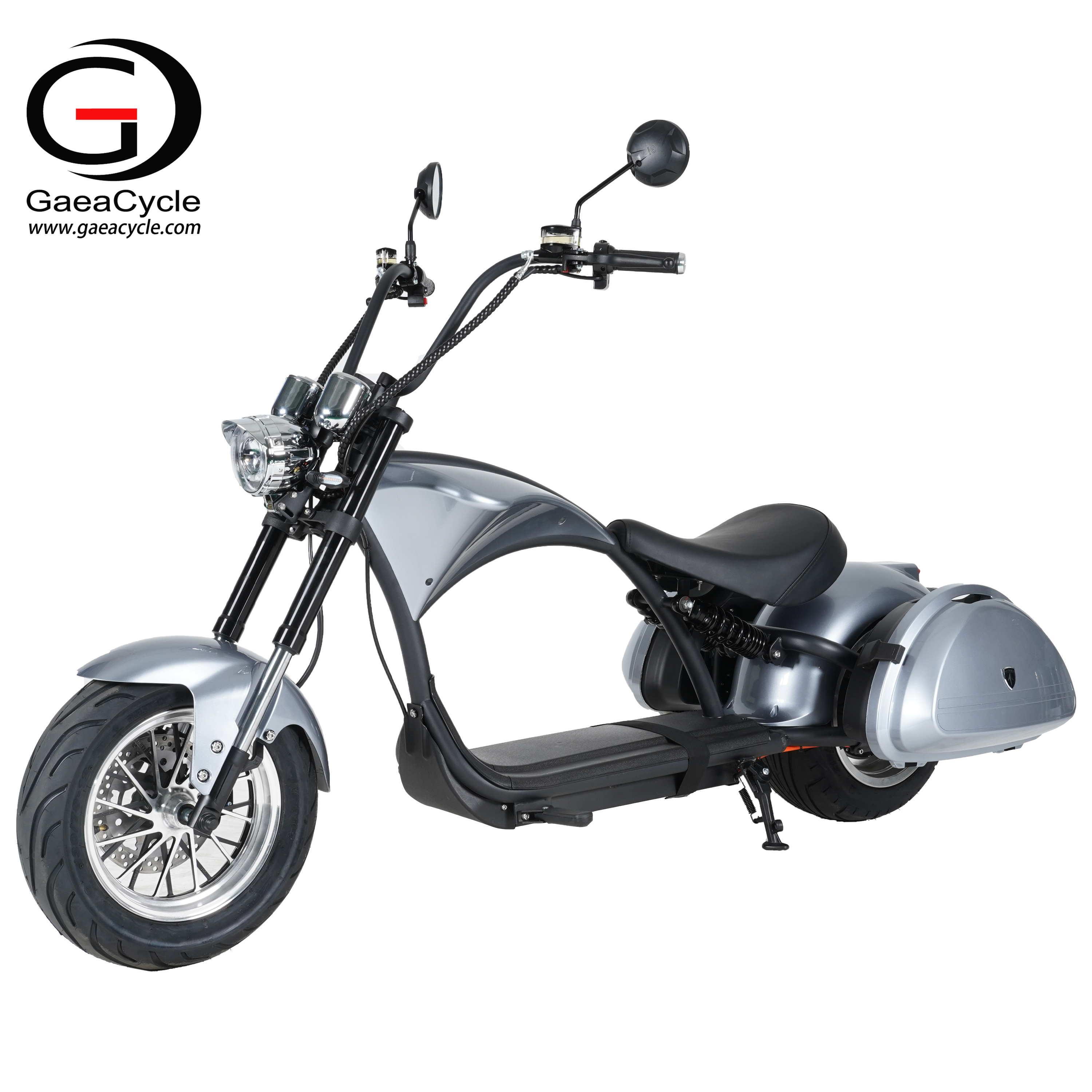 GaeaCycle M1P Eu Warehouse Fast Delivery Road Legal 60V 2000W 30Ah Electric Chopper Scooter for Adults