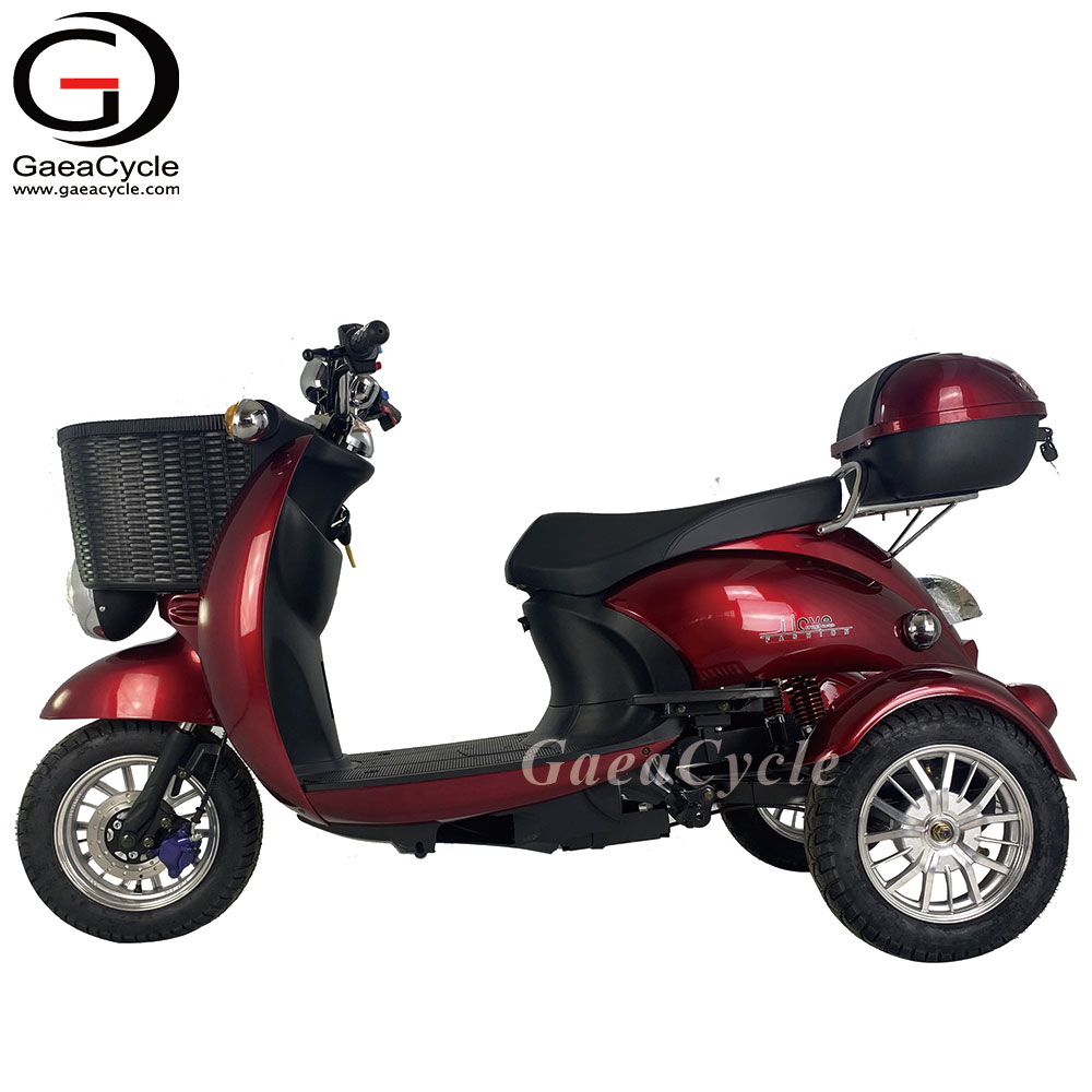 60v 500w 20Ah Three Wheel Electric Mobiltiy Scooter For Adult Elderly Disabled