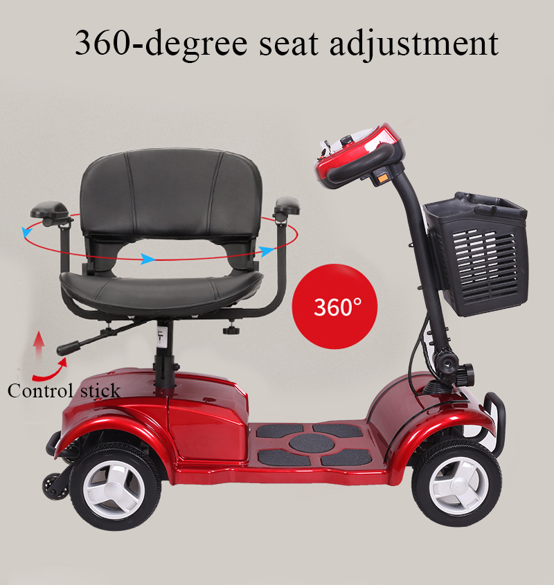 2020 New Style 4 Wheel Electric Scooter Mobility Scooters For Elderly 8416