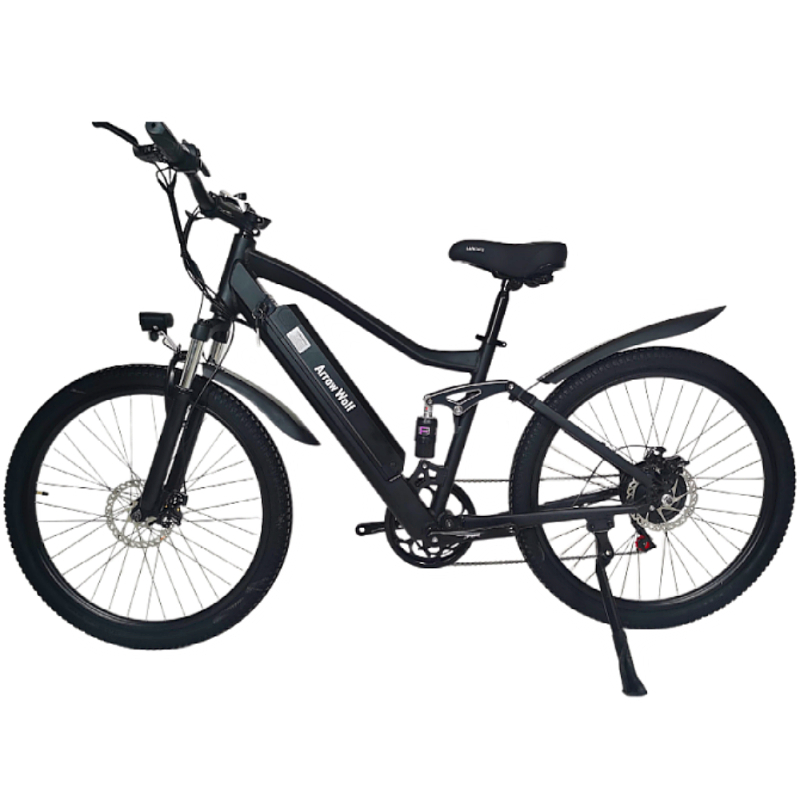 GaeaCycle 26 Inch Electric Mountain Bike Fat Tire Full Suspension E