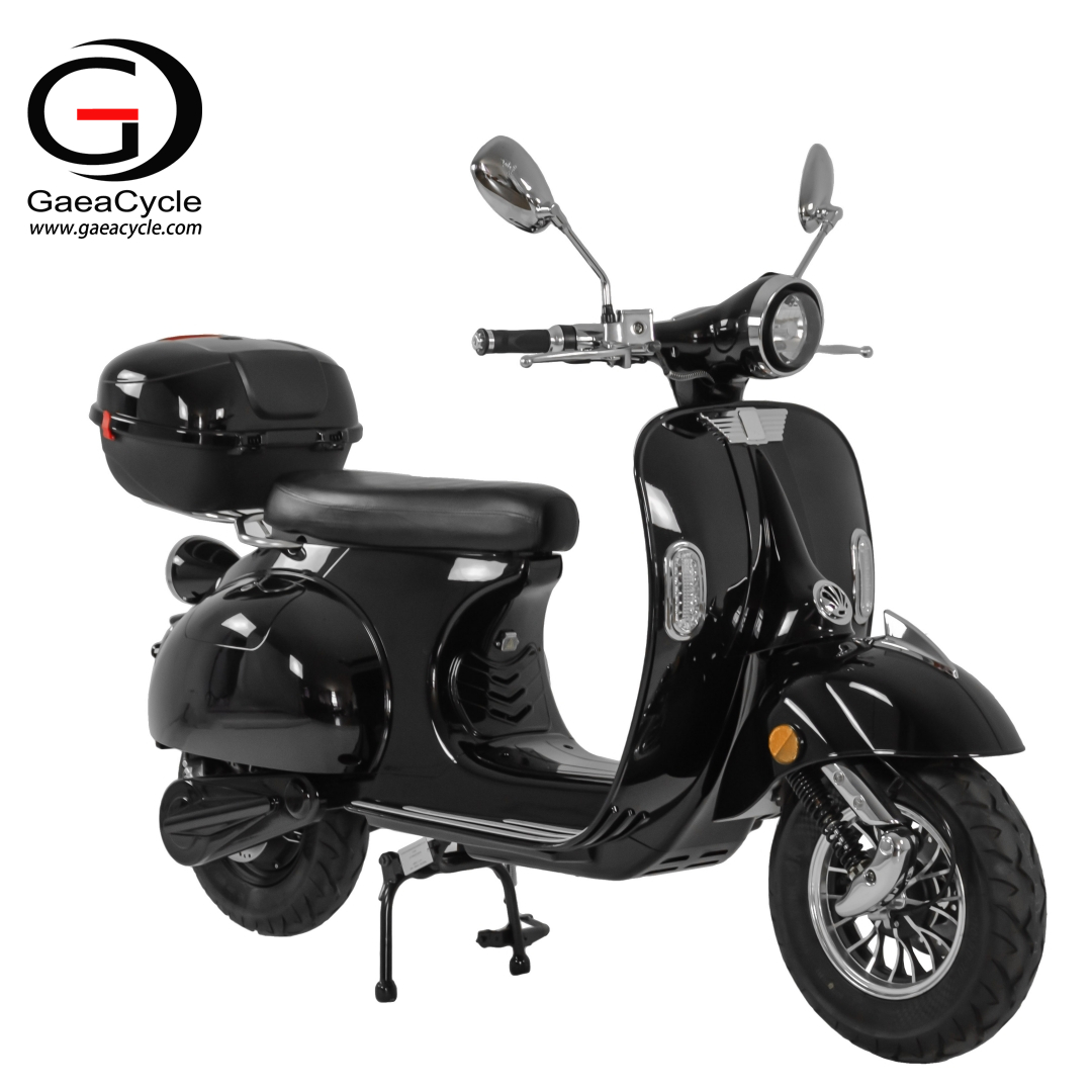 GaeaCycle EV2000 2000w 60v 20ah*2 EEC Certificated Electric Moped Vespa Scooter for Adults
