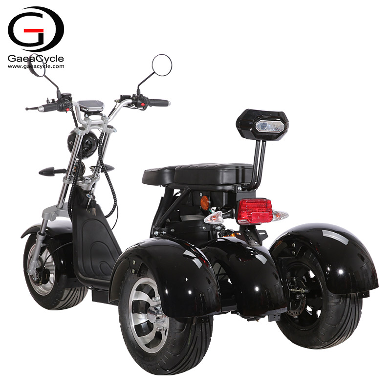 Powerful 3 Wheel Electric Scooter Eec Coc 2000w Citycoco For Adult